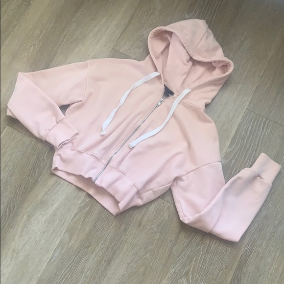 Forever 21 Tops - Cropped cut pastel zip-up